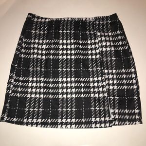 Black and White Mini Skirt